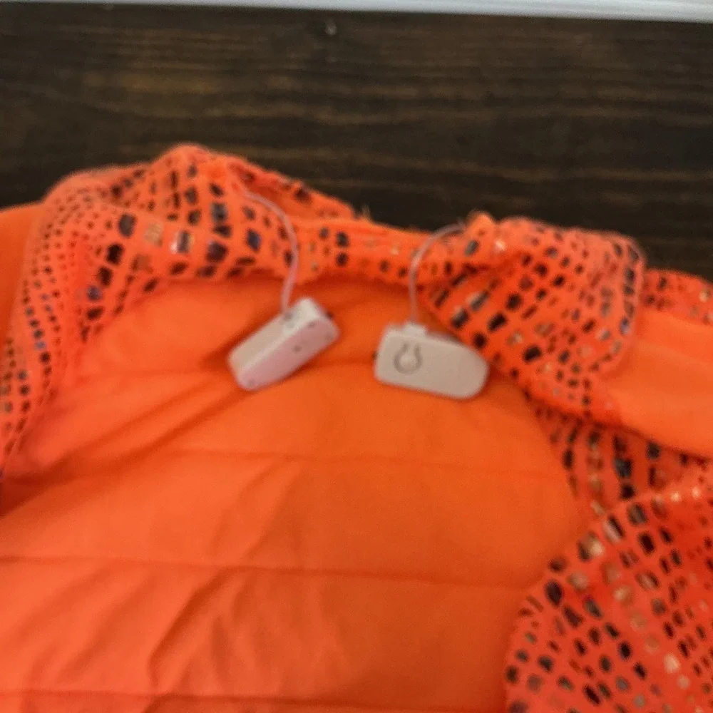 Pottery Barn Kids Light Up Pterodactyl Costume Orange Dinosaur 4-6y WORKS